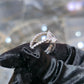 Lab Diamond Pear Teardrop Engagement Ring Set White Silver 3.00 ctw