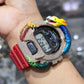 Casio G-Shock (RED) 6900 Iced Out Diamond Watch 5 CTW