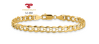 10K Yellow Gold Solid 2mm-6.5mm Curb Cuban Chain Link Necklace Bracelet 7"- 26"