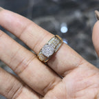 10K Gold Cinderella Dome Wedding Engagement Ring 0.50 CTW Natural Diamonds