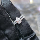 Lab Diamond Pear Teardrop Engagement Ring Set White Silver 3.00 ctw