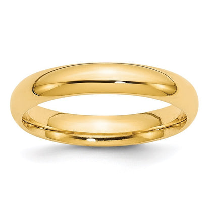 Solid Real 14K Yellow Gold Wedding Anniversary Band Ring Comfort Fit Mens Womens