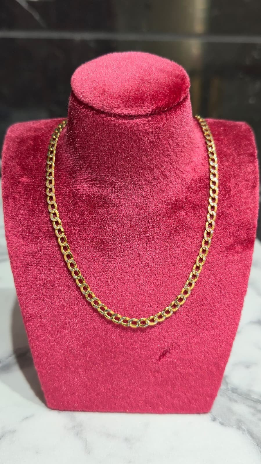 10K Yellow Gold 3.5mm Diamond Cut Cuban Chain 18" – Solid Gold Necklace