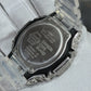 Casio G-Shock S2100  Iced Out Natural Diamond Watch 5CT | Blue Dial Clear Band