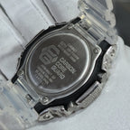 Casio G-Shock S2100  Iced Out Natural Diamond Watch 5CT | Blue Dial Clear Band