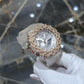 Authentic Casio G-Shock S2100  Iced Out Natural Diamond Watch 5CT | Silver Dial