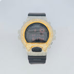 Casio G-Shock 6900 TwoTone Iced Out Natural Diamond Watch 5CT