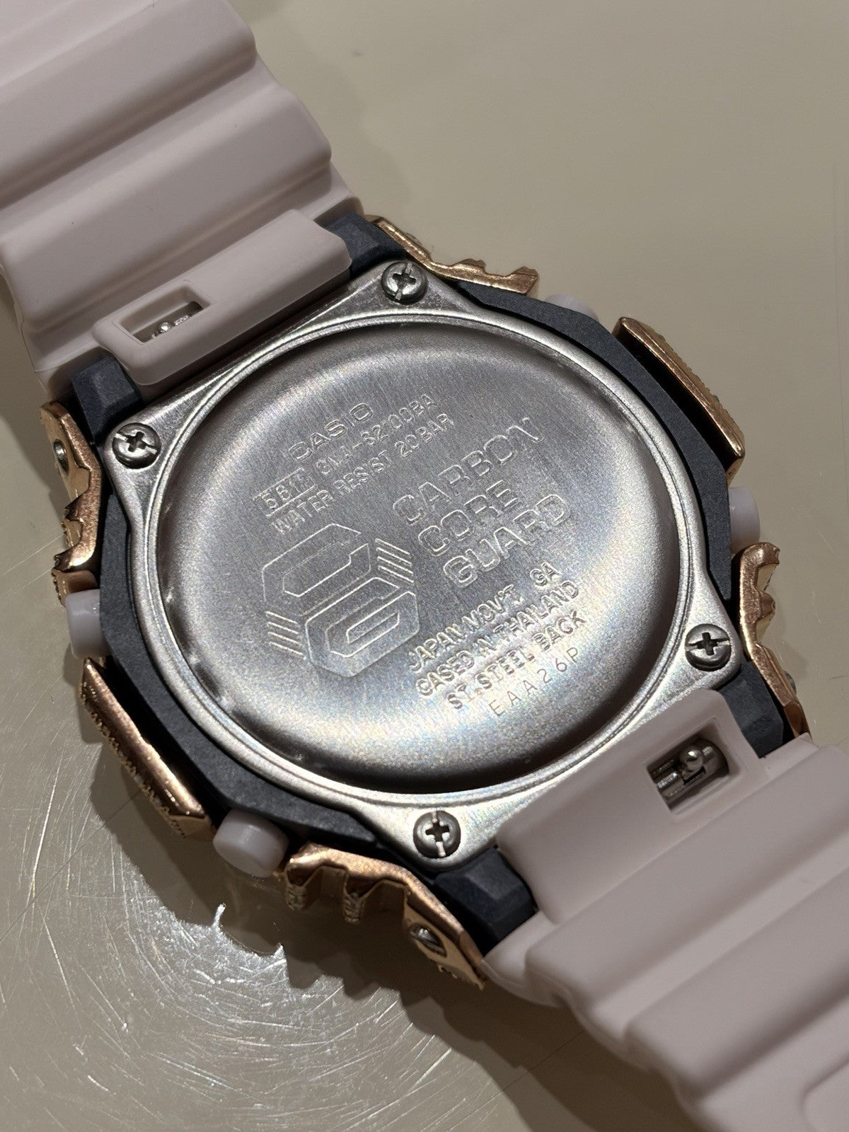 Casio G-Shock Pink S2100BA Iced Out Diamond Watch 5CT