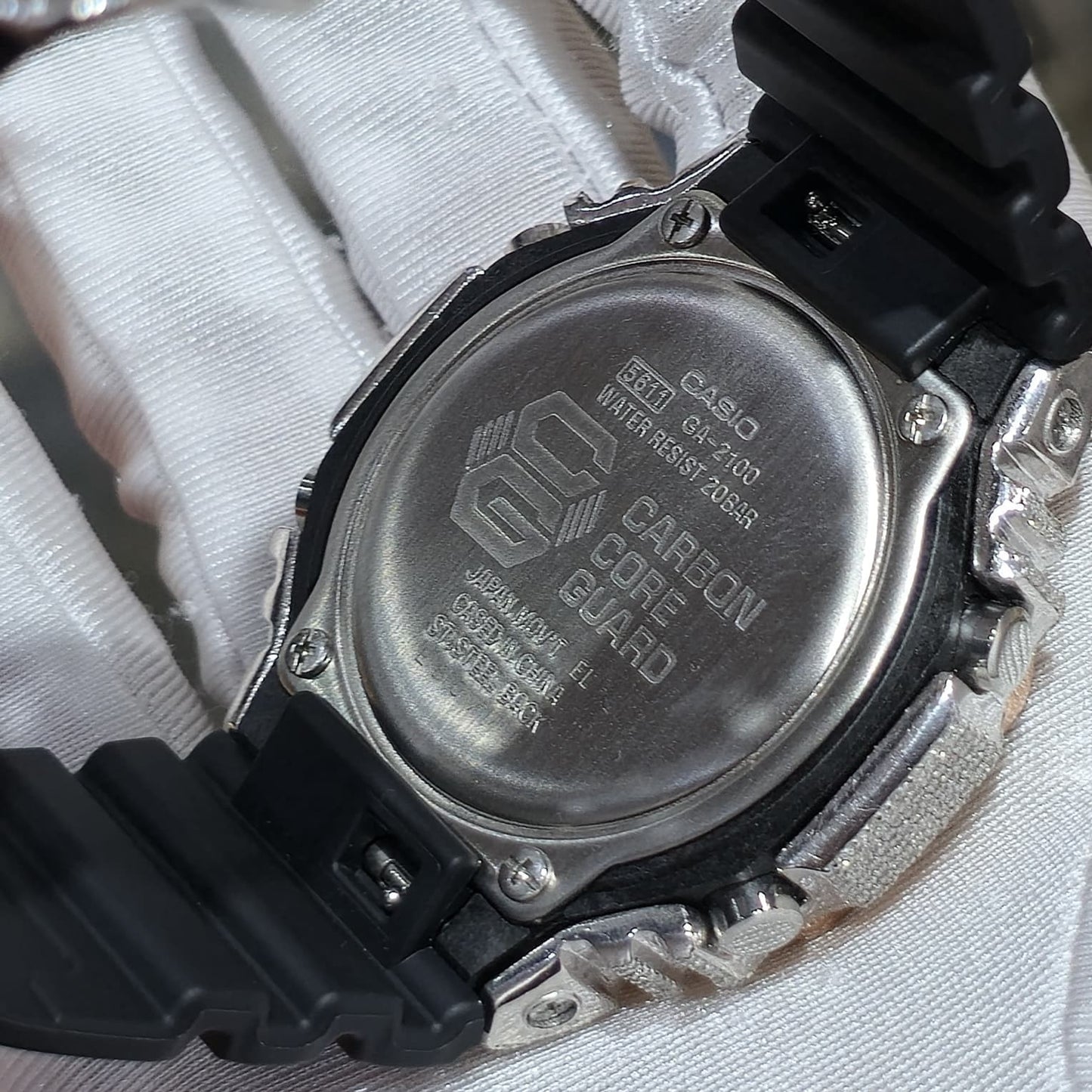 Casio G-Shock S2100  Iced Out Natural Diamond Watch 5CT | Black+ Blue MarkerDial