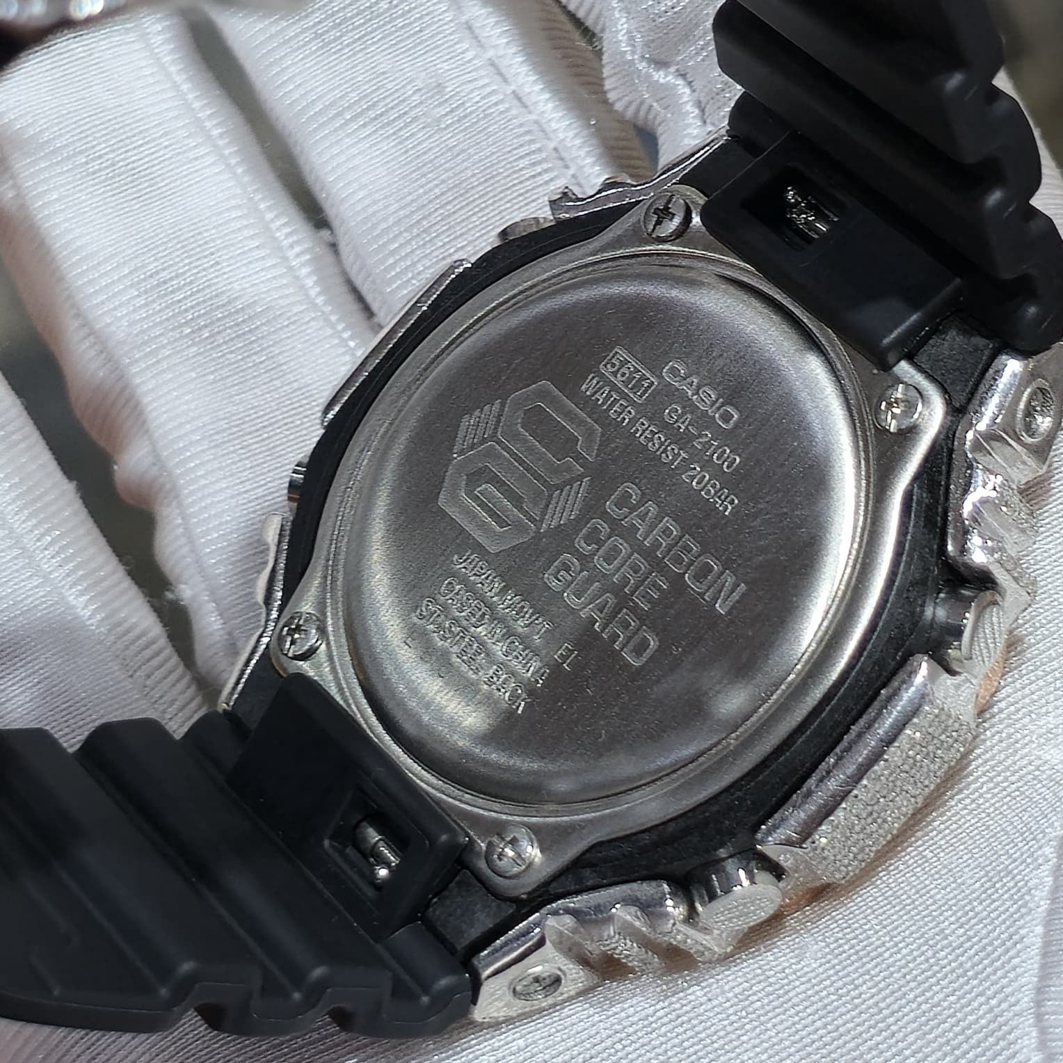 Casio G-Shock S2100  Iced Out Natural Diamond Watch 5CT | Black+ Blue MarkerDial