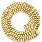 10K Yellow Gold 8mm Miami Cuban Link Necklace Chain or Bracelet, 20"-26"