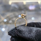 14K Gold 2.01ctw Lab Grown Diamond Pear Cut Ring F VS2 Solitaire Jewelry Palace