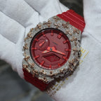 Diamond G-SHOCK GA2100 Watch Cross Bezel | 5.00 CTW Natural Diamonds