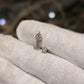 1/20 Ct Round Natural Diamond Star Stud Earrings in 10K Solid White Gold 5MM