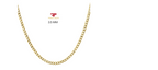 10K Yellow Gold Solid 2mm-6.5mm Curb Cuban Chain Link Necklace Bracelet 7"- 26"