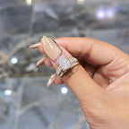 10K Gold Cinderella Pear Shape Wedding Engagement Ring 0.50 CTW Natural Diamonds