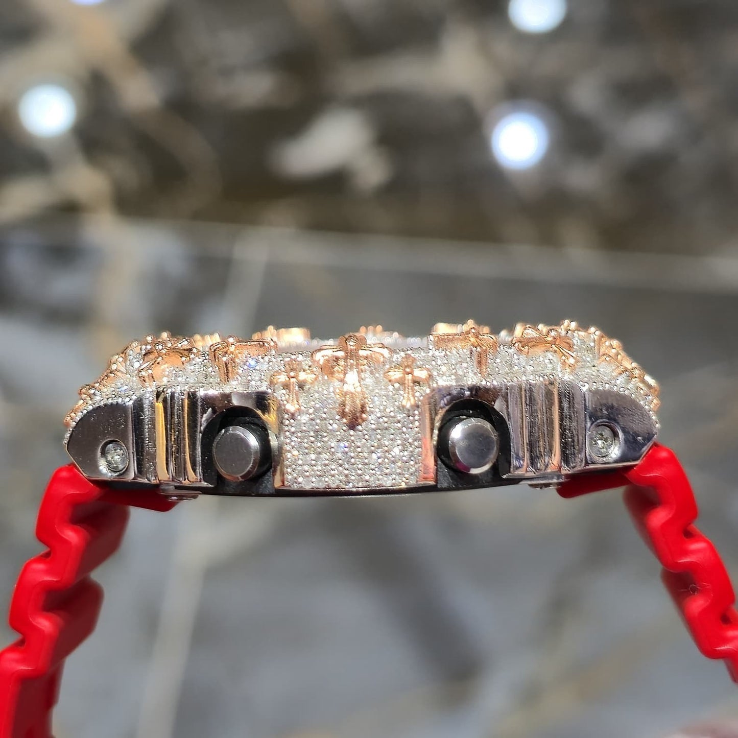 Diamond G-SHOCK GA2100 Watch Cross Bezel | 5.00 CTW Natural Diamonds