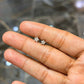 1/20 Ct Round Natural Diamond Star Stud Earrings in 10K Solid White Gold 5MM