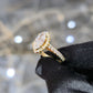 10KT Gold Lab Grown Diamond Marquise Ring 1.40ct Center 2.63ctw Total