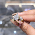 10K Gold Cinderella Pear Shape Wedding Engagement Ring 0.50 CTW Natural Diamonds