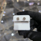 10K Gold Diamond Stud Earrings 1.50ctw Brilliant Round Cut 5mm Gifting Jewelry