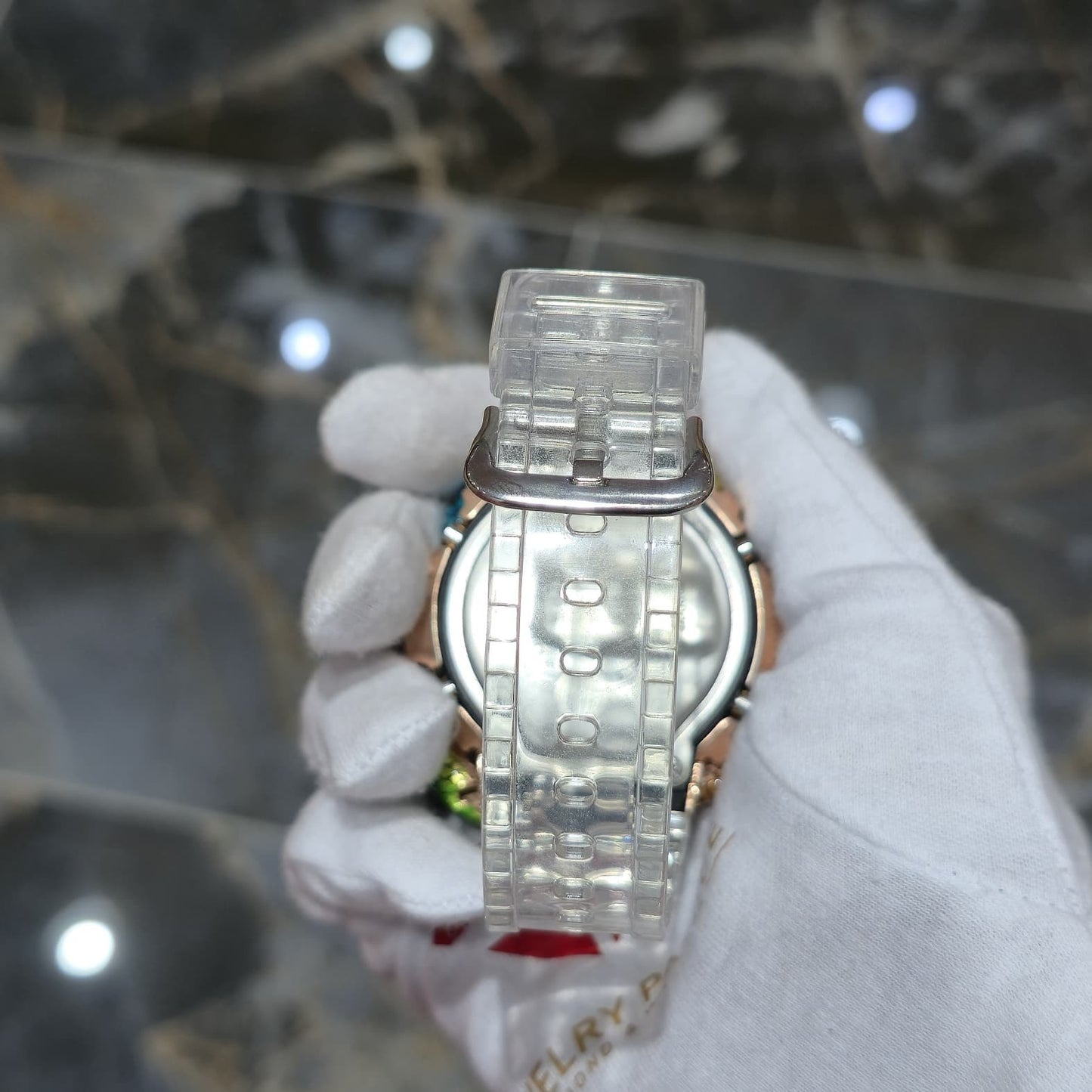 Casio G-Shock Dragon (Clear) 6900 Iced Out Diamond Watch 5 CTW