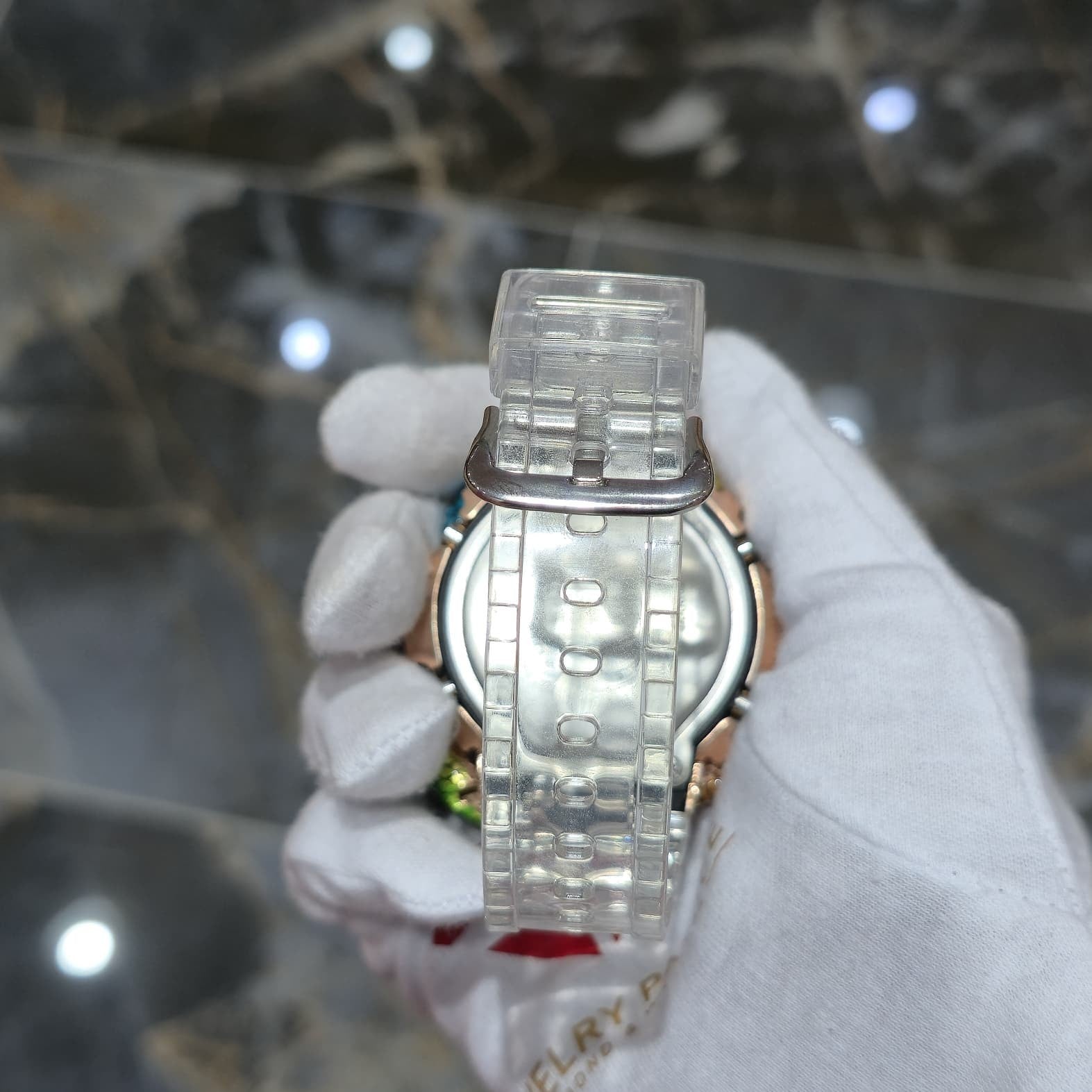 Casio G-Shock Dragon (Clear) 6900 Iced Out Diamond Watch 5 CTW