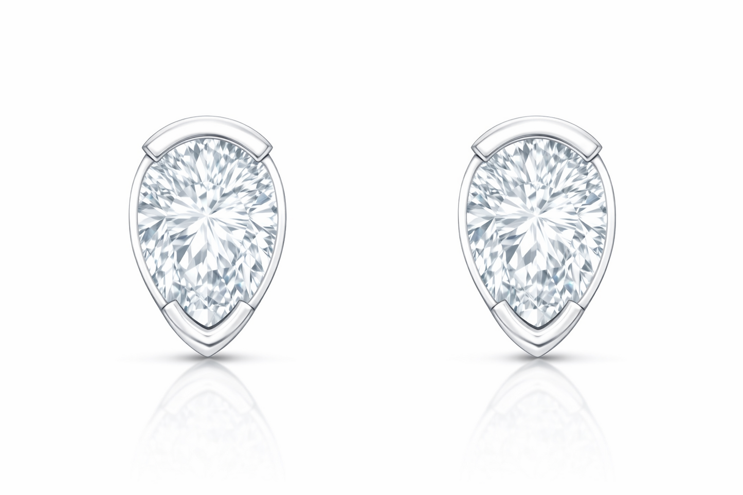 1.00 CTW Diamond Stud Earrings in 14K Gold | Aura Collection by Jewelry Palace