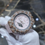 Authentic Diamond G-SHOCK GA-2100 Watch Cross Bezel | 5.00 CTW Natural Diamonds