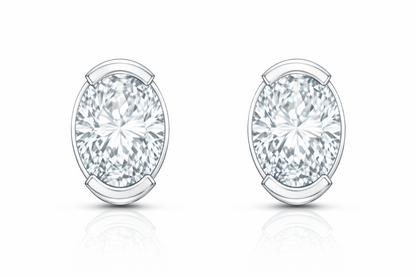 1.00 CTW Diamond Stud Earrings in 14K Gold | Aura Collection by Jewelry Palace