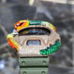 Casio G-Shock Dragon (Green) 6900 Iced Out Diamond Watch 5CTW