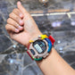 Casio G-Shock (RED) 6900 Iced Out Diamond Watch 5 CTW