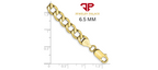 10K Yellow Gold Solid 2mm-6.5mm Curb Cuban Chain Link Necklace Bracelet 7"- 26"