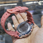 Casio G-Shock Shocking Pink S2100BA Iced Out Diamond Watch 5CT