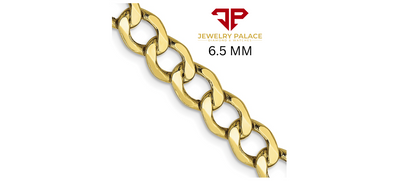 10K Yellow Gold Solid 2mm-6.5mm Curb Cuban Chain Link Necklace Bracelet 7"- 26"