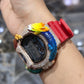 Casio G-Shock (RED) 6900 Iced Out Diamond Watch 5 CTW