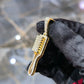 10K Gold Diamond Barber Fade Brush Pendant 2.00ctw Professional Stylist Charm 2"
