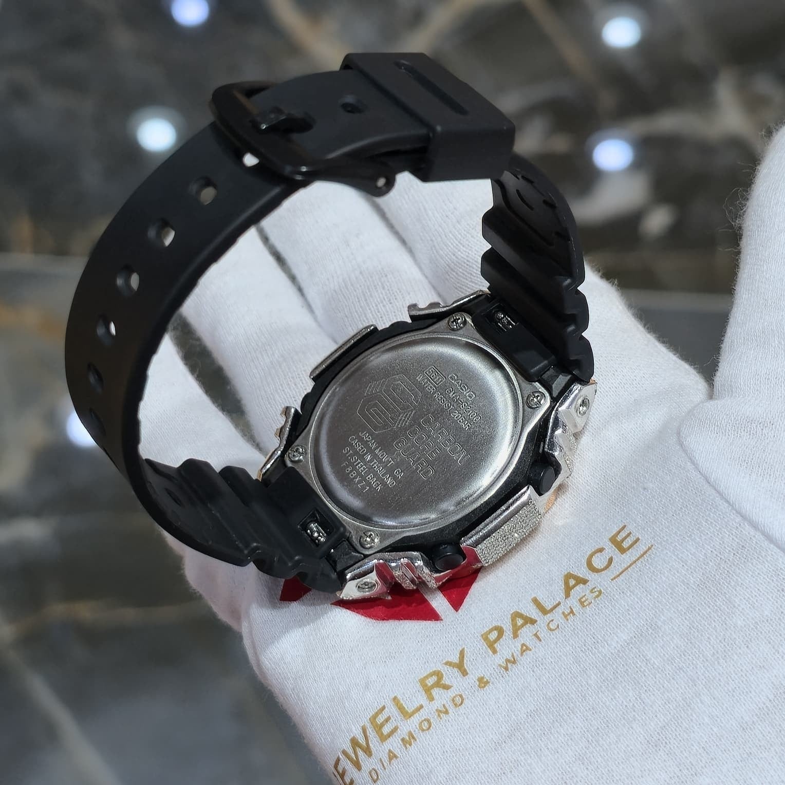 Casio G-Shock S2100  Iced Out Natural Diamond Watch 5CT | Black+ Rose MarkerDial
