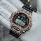 Authentic Diamond G-SHOCK DW6900TR Watch Cross Bezel | 5.00 CTW Natural Diamonds