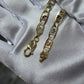 14K Solid Gold Tri Color Valentino Chain Necklace 22 inch 5mm Women