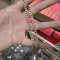 10kt Real Solid Gold Cuban Curb Diamond Cut Chain 5mm