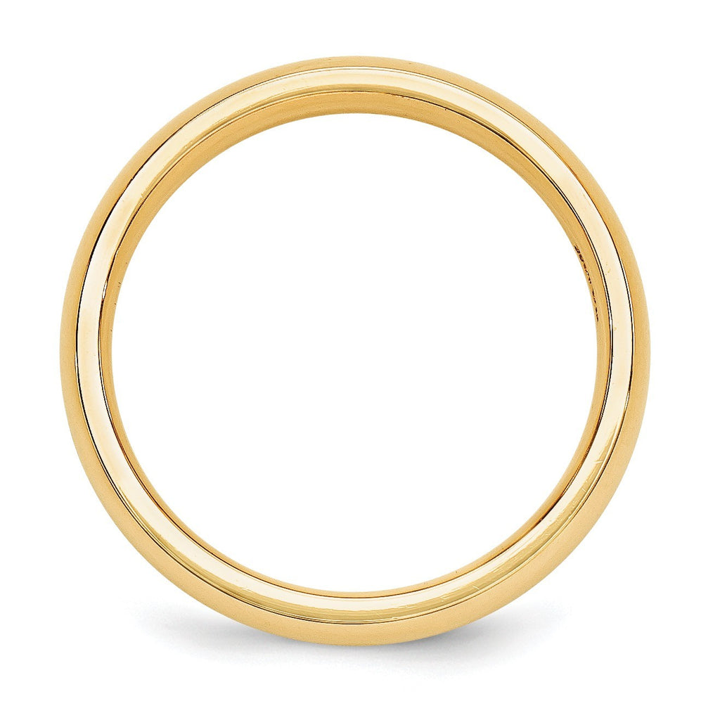Solid Real 14K Yellow Gold Wedding Anniversary Band Ring Comfort Fit Mens Womens