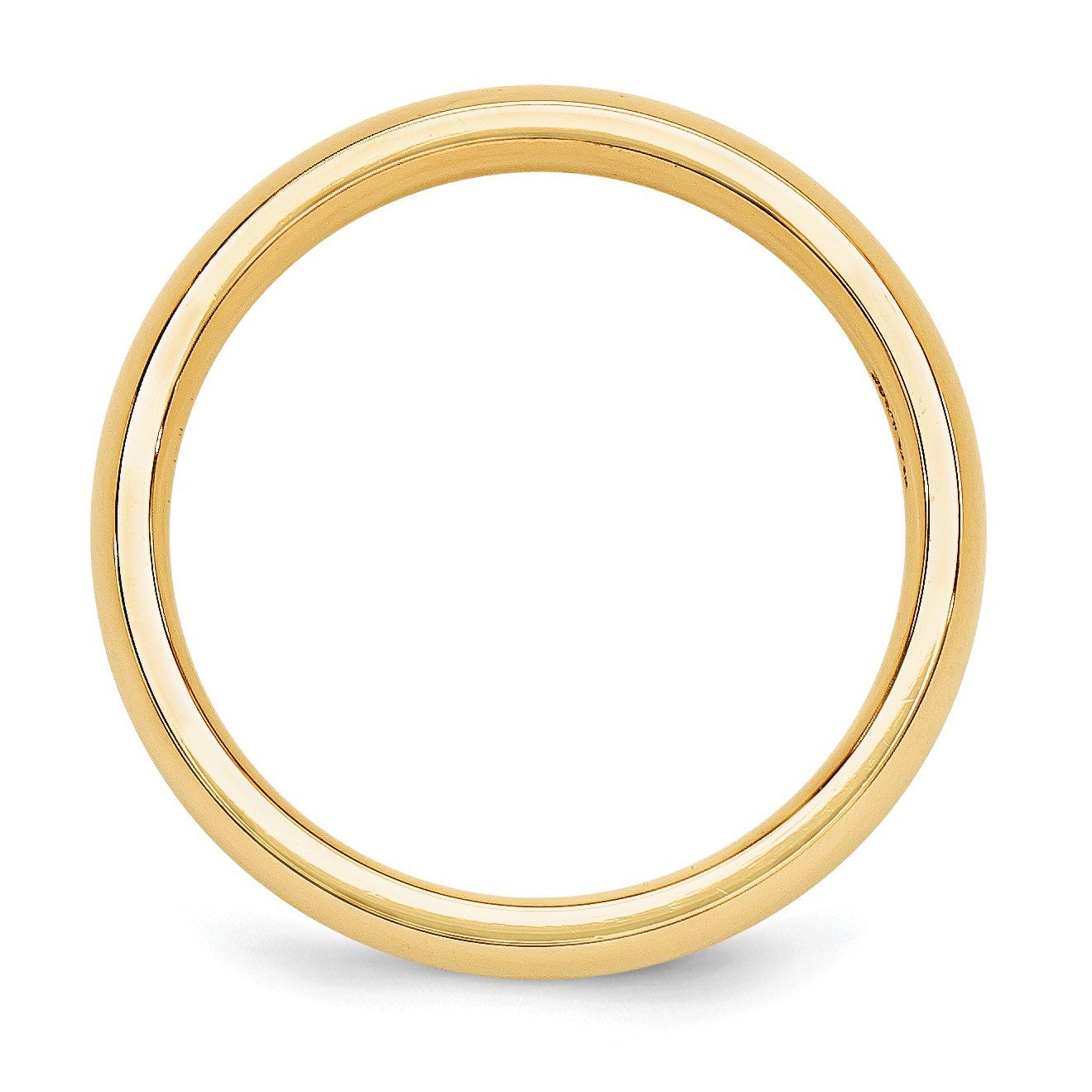 Solid Real 14K Yellow Gold Wedding Anniversary Band Ring Comfort Fit Mens Womens