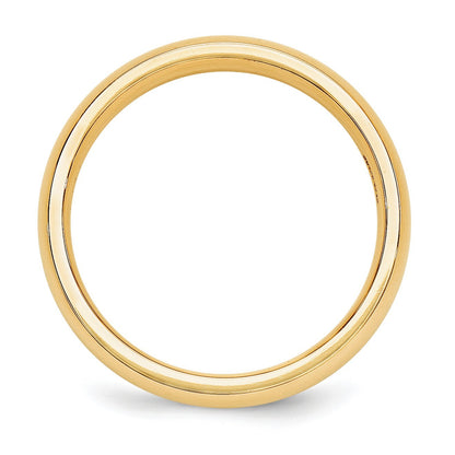 Solid Real 14K Yellow Gold Wedding Anniversary Band Ring Comfort Fit Mens Womens