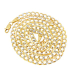 10K Yellow Gold 3.5mm Diamond Cut Cuban Chain 18" – Solid Gold Necklace