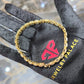 10K Yellow Gold Baguette Cluster Diamond Tennis Bracelet 8in 2.50ctw