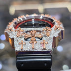 Authentic Diamond G-SHOCK DW6900TR Watch Cross Bezel | 5.00 CTW Natural Diamonds