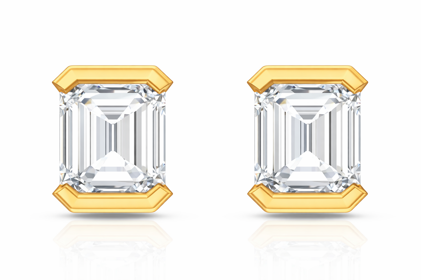 1.00 CTW Diamond Stud Earrings in 14K Gold | Aura Collection by Jewelry Palace