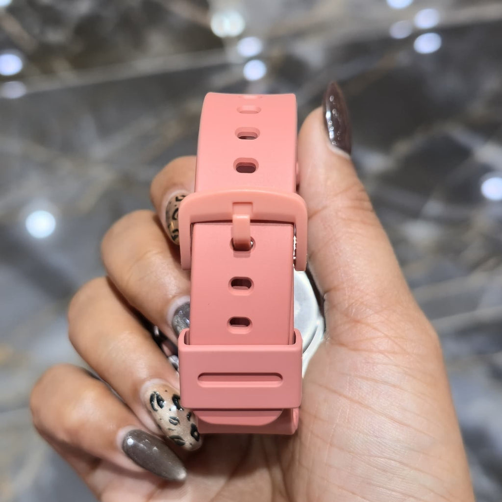 Casio G-Shock Shocking Pink S2100BA Iced Out Diamond Watch 5CT