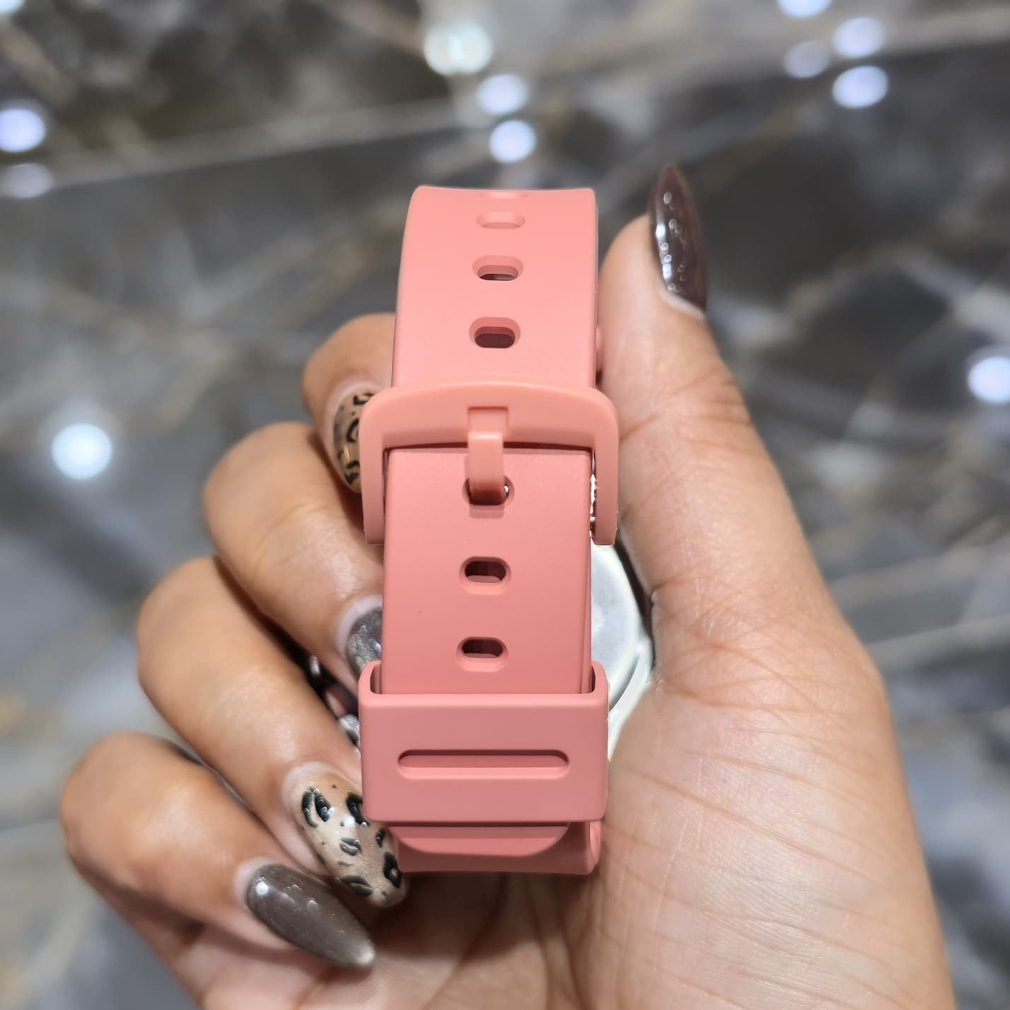 Casio G-Shock Shocking Pink S2100BA Iced Out Diamond Watch 5CT